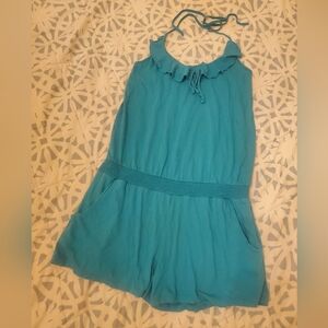 Express Blue romper Shorts jumpsuit